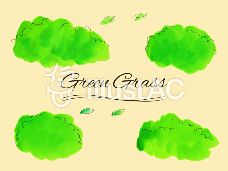 草むらのイラスト 水彩 手描き イラスト No 無料イラストなら イラストac