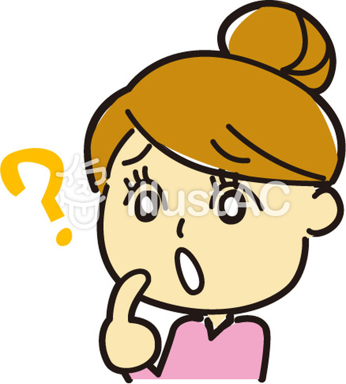 お団子の女性-はてな お団子の女性-はてなのイラスト