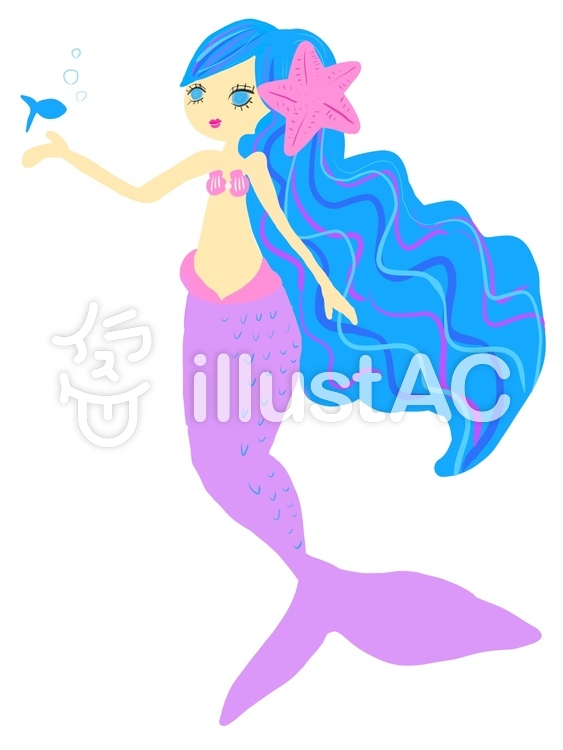 人魚イラストイラスト No 964732 無料イラストなら イラストac