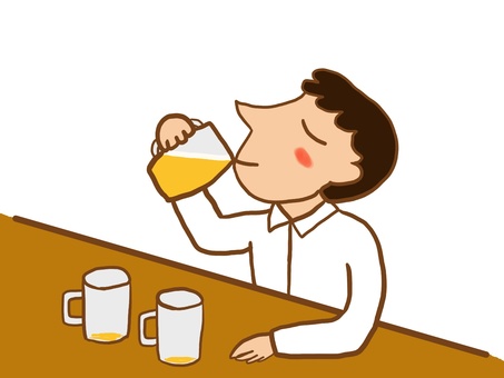 免费矢量剪贴画类似的男性2-1啤酒喝酒派对