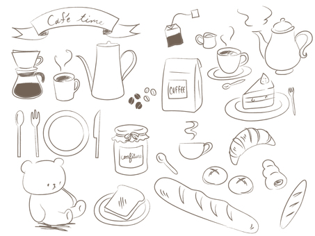 免费的剪贴画:手写 手绘 粗 线描 食品 - 744308 |illustac