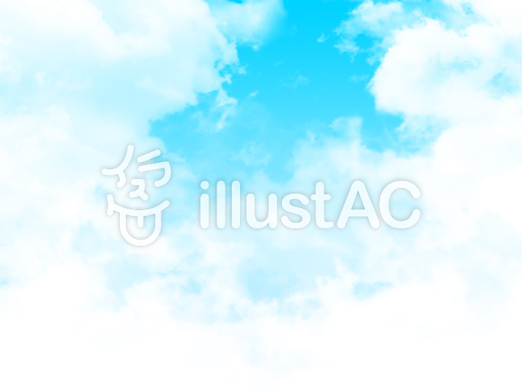【フリーイラスト素材】雲と大空・4