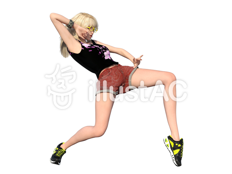 ダンスする女性 ダンスする女性のイラスト