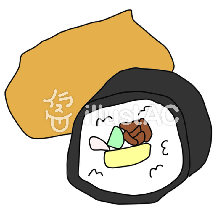 いなり寿司と助六イラスト No 無料イラストなら イラストac