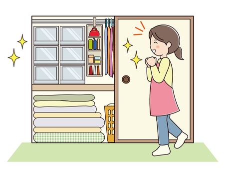 整理整頓が得意な女性イラスト - No: 2260676／無料イラストなら「イラストAC」