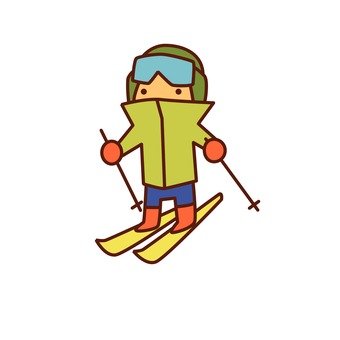 免费矢量剪贴画滑雪服 |illustac