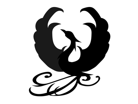 火の鳥 シルエット イラストの無料ダウンロードサイト シルエットac