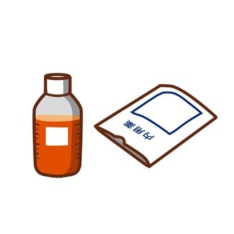 シロップ薬 シルエット イラストの無料ダウンロードサイト シルエットac