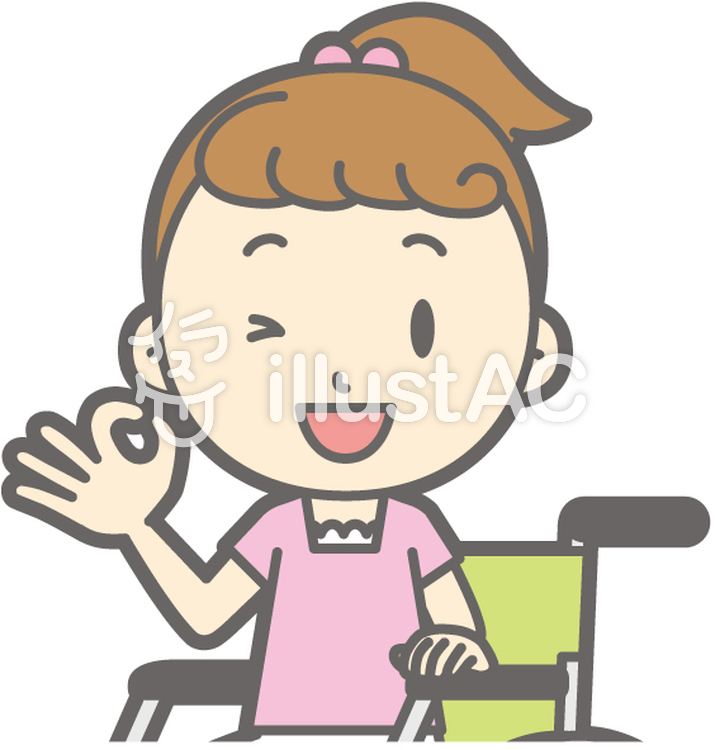 女の子半袖a-車椅子オッケー-バスト 女の子半袖a-車椅子オッケー-バストのイラスト
