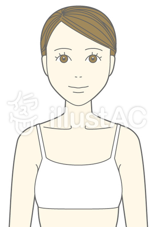 女性バストアップ 女性バストアップのイラスト