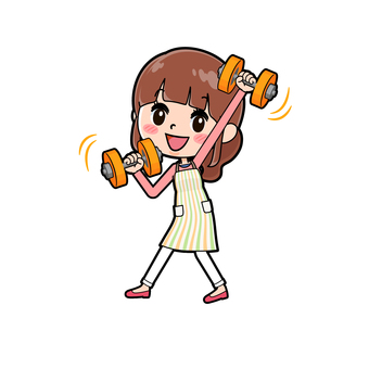 Apron mother dumbbell Apron mother dumbbell