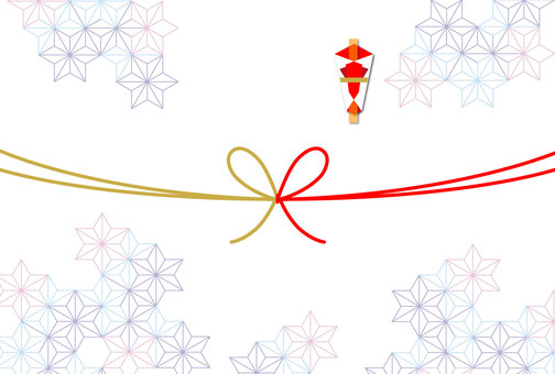 Japanese noodles (flower knotted) Japanese pattern Japanese noodles (flower knotted) Japanese pattern