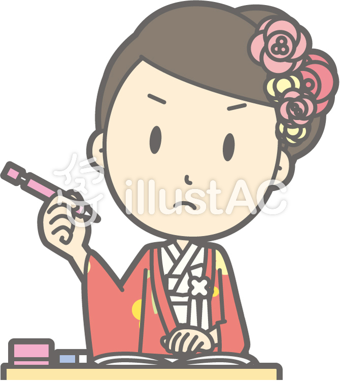 色打掛-勉強-バスト 色打掛-勉強-バストのイラスト