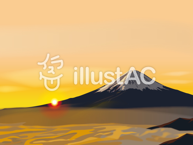 富士山 富士山のイラスト
