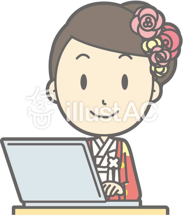 色打掛-PC笑顔-バスト 色打掛-PC笑顔-バストのイラスト