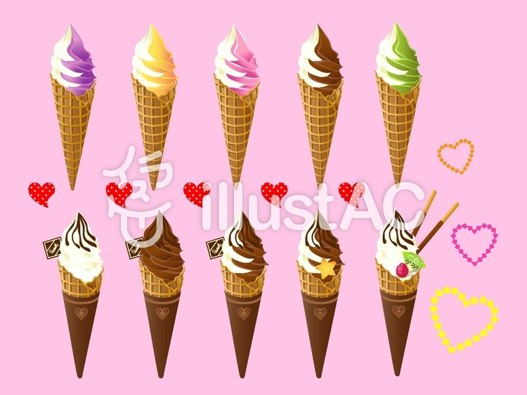 ソフトクリームイラスト No 無料イラストなら イラストac