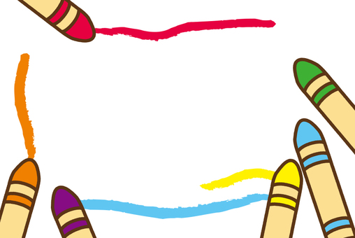 蜡笔的食物系统例证