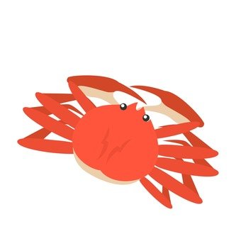 タラバガニ シルエット イラストの無料ダウンロードサイト シルエットac