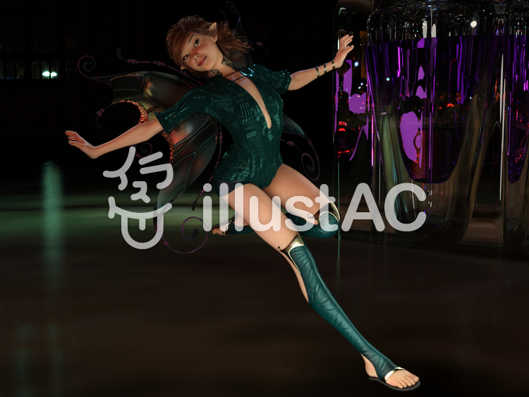 真夜中の妖精 真夜中の妖精のイラスト