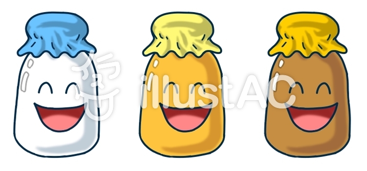 牛乳瓶のキャラクターイラスト No 無料イラストなら イラストac
