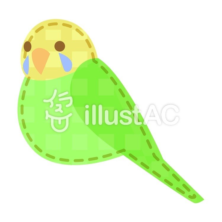 インコ アップリケイラスト No 8064 無料イラストなら イラストac