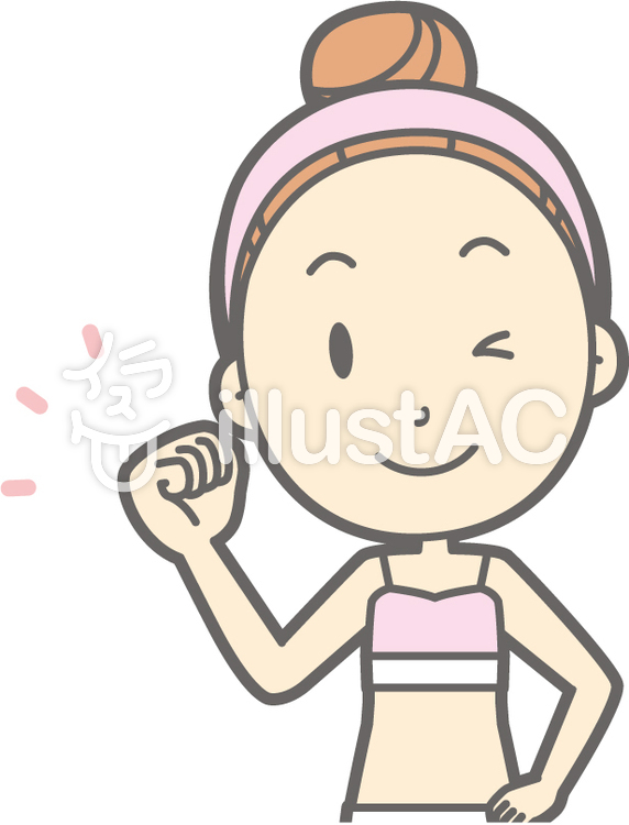 女性下着a-ガッツウインク-バスト 女性下着a-ガッツウインク-バストのイラスト