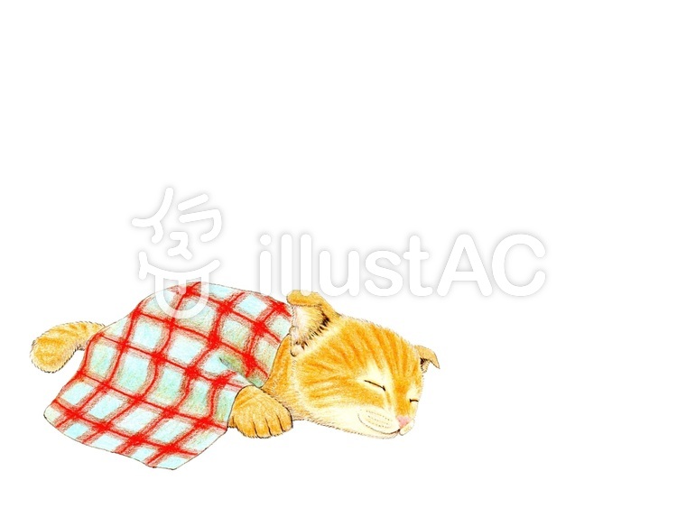 トラ猫 おねんね トラ猫 おねんねのイラスト