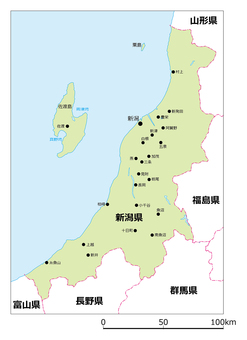 照片素材(图片): 新潟市地图
