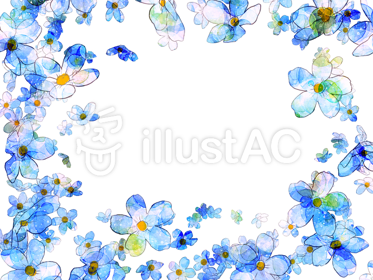 上 勿忘草 イラスト 勿忘草 イラスト 白黒