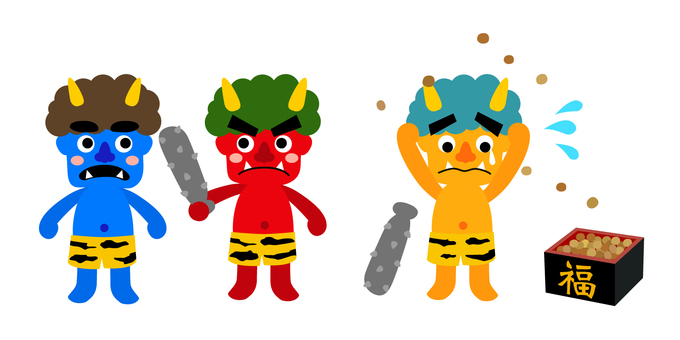 鬼退治 イラスト – 節分鬼退治イラスト – ZSMF