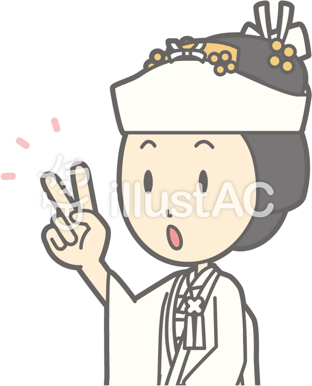 角隠し-指2本-バスト 角隠し-指2本-バストのイラスト
