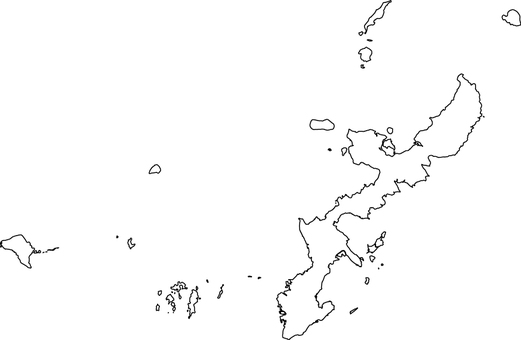 沖縄県 シルエット 黒イラスト No 9702 無料イラストなら イラストac