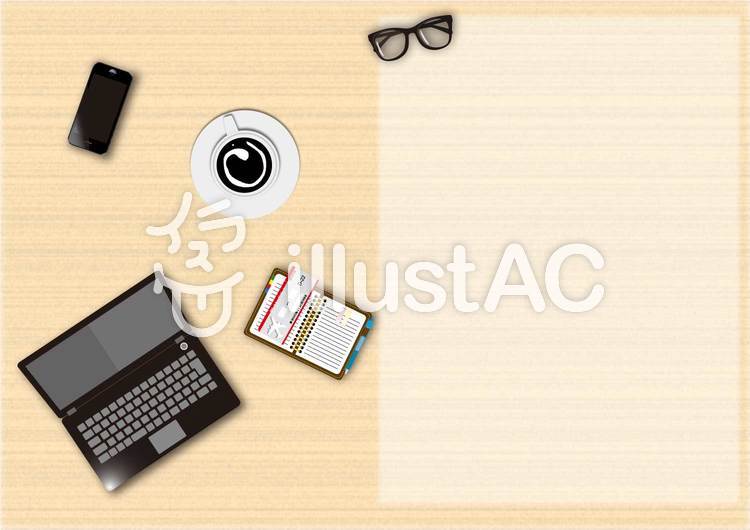 デスク 背景イラスト No 無料イラストなら イラストac