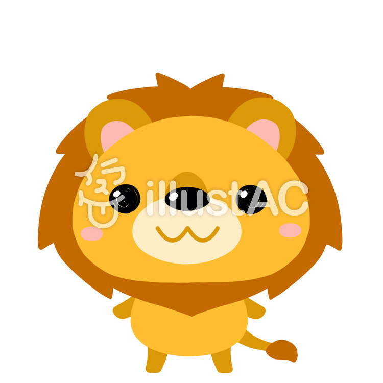 ライオンアイコンイラスト No 無料イラストなら イラストac