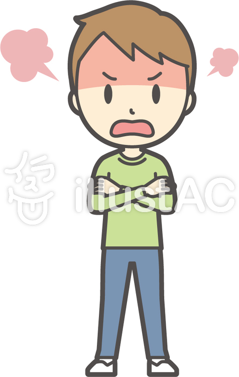 男の子グリーン長袖-190-全身 男の子グリーン長袖-190-全身のイラスト