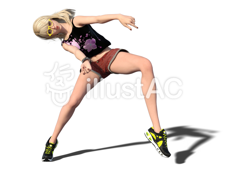 ダンスする女性 ダンスする女性のイラスト