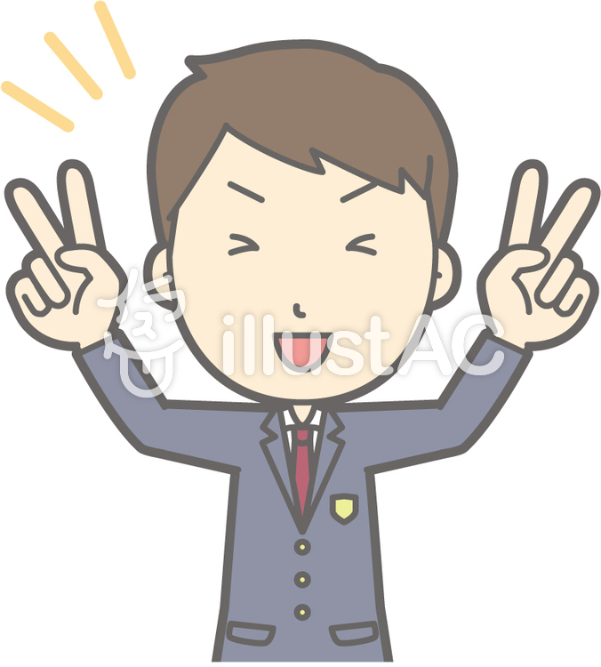 男子高冬a-Wピース-バスト 男子高冬a-Wピース-バストのイラスト