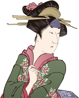 芸者 シルエット イラストの無料ダウンロードサイト シルエットac