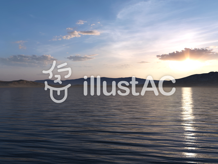 湖 湖のイラスト