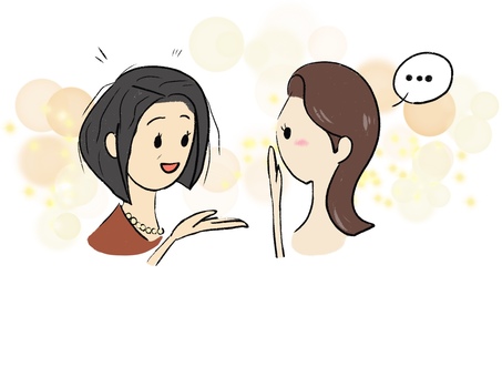 世間話し 女性イラスト - No: 1584746/無料イラストなら「イラストAC」