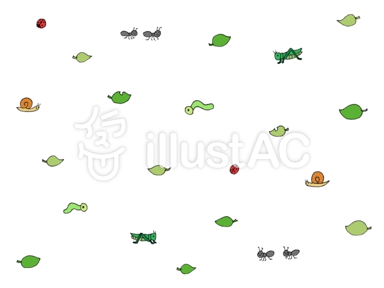 小さな虫の背景イラスト No 無料イラストなら イラストac