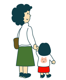 照片素材(图片): 亲子 牵手 孩子 宝宝 宝宝