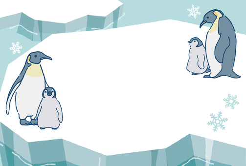 ペンギンの群れ 氷 南極イラスト No 1684717／無料イラストなら「イラストac」 