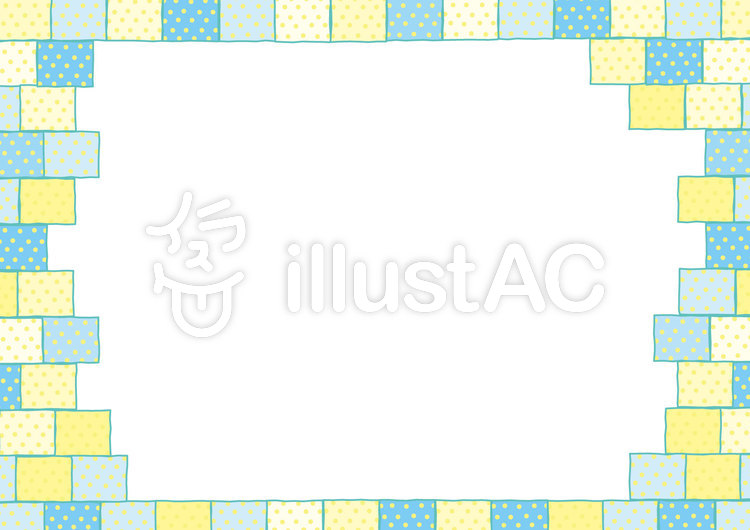 水玉タイル フレーム イラスト No 無料イラストなら イラストac