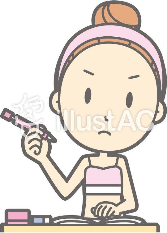 女性下着a-勉強-バスト 女性下着a-勉強-バストのイラスト
