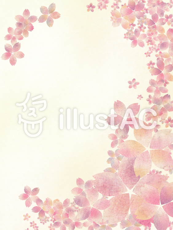 和柄風桜の花