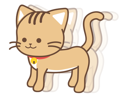 上虎猫 イラスト 美しい花の画像