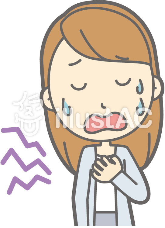 女子大生a-動悸-バスト 女子大生a-動悸-バストのイラスト