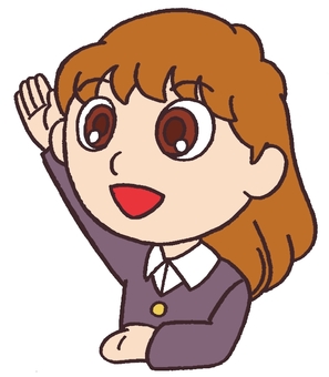 照片素材(图片): 宝贝举手回复