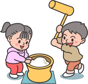 年糕比赛,儿童